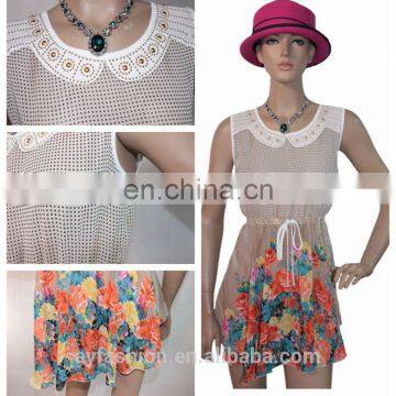 High Quality Floral Printed Sleeveless Cocktail Dress Wholesale Dresses photo-5