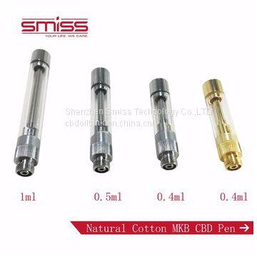 Top Selling MKB CBD 510 Thread Oil Vaporizer Cartridge With Custom Package