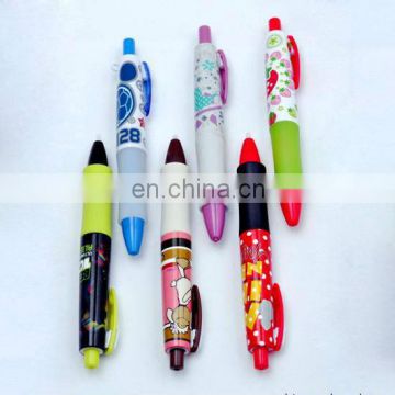 Full color printing with rubber gel pen