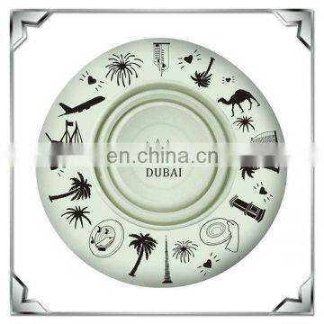 Dubai scenery design zinc alloy souvenir ashtray