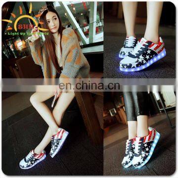 fashionable design lighting up led shoes LED USB Charge shoes