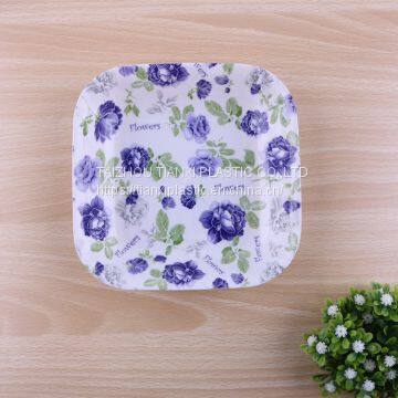 TX203 PLASTIC RECTANGULAR PLATE IML TRAY CHEAP SMALL SALAD BOWL