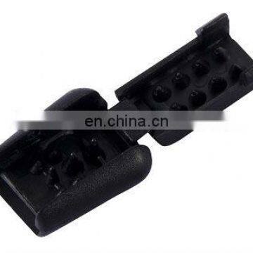 garment accessories black string plastic stopper