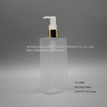 Free Sample 400ml Transparent PETG Plastic Empty Rectangle Bottle for Personal Cosmetic photo-5
