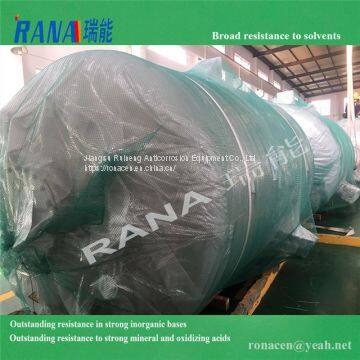 chemicals resistance tank High Quality competitive price carbon steel lining Fluoroplastic PTFE tanks, PFA tanks, ETFE tanks, new-PTFE tanks, F40 tanks Service life 15-20 years