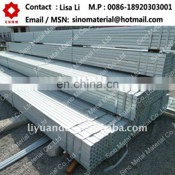 Galvanized rectangular steel pipe