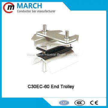 Best quality C30 C32 C40 festoon cable trolley c-track trolley