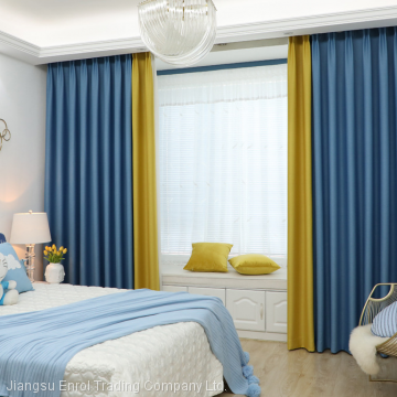 High shading double-side  cottton and linen curtain
