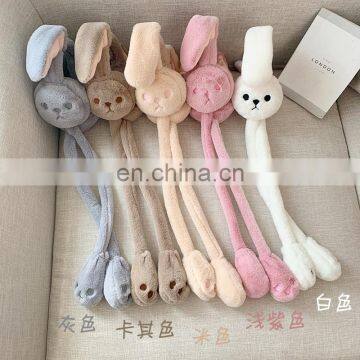 6567/2020 Newest Korea Fashion Winter Warm Earmuffs Cute Thicken Plush Rabbit Function Kids Earflap photo-2