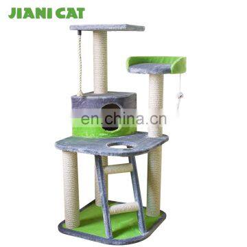 bsci comfortable fleece durable sisal cat tower