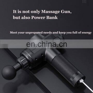 LCD Deep Percussion Power Vibration Muscle Relax Cordless Power Bank Fascia Massage Gun photo-5