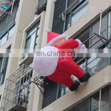 Oxford cloth giant 20ft inflatable climbing santa claus for Christmas xmas decoration for sale NB006-6