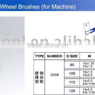 Crimped Wheel Brushes (for machine)