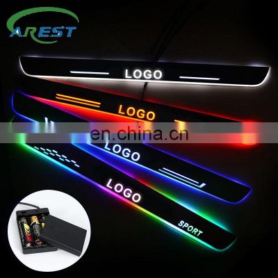 Carest 2PCS LED Door Sill For Honda ACCORD IV Coupe 1989-1993 Door Scuff Plate Acrylic Car Welcome Light Accessories