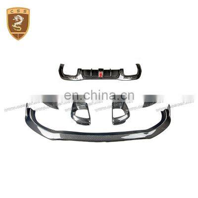 Auto Parts B Style Carbon Fiber W222 S63 Car Full Body Kit Side Skirts Front Lip For Mercedes Bens photo-2