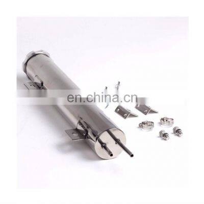 14 oz Polished Stainless Steel Radiator Coolant Overflow Tank photo-2