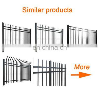 Factory Supply Bent Top Garrison Safety Steel Fence Panel photo-3