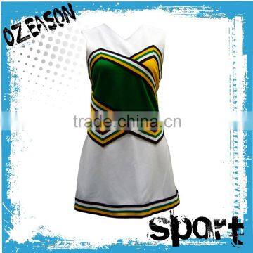 High quality girl's dance dress design cheerleading uniforms in sexy costumes school girl dress uniform