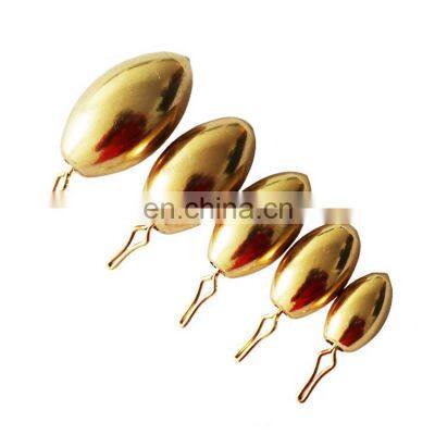 Weihai factory price Copper Bullet Weights Fishing Sinkers Fishing Accessories 1.8g 3.5g 5g 7g 10g