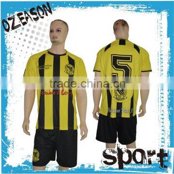 Yellow and black football jersey,football jersey custom design