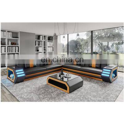 CBMMART LED light  Modern design  living room sofa set furniture sectional Sofa