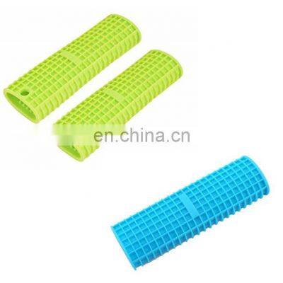 Silicone Hot Handle Holder Pot Handle Mitts Silicone Rubber Handle Covers Hot Insulation Heat Insulated Cookware photo-4