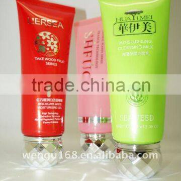 40mm cosmetic tube clear cosmetic packaging tube plastic tube with screw cap