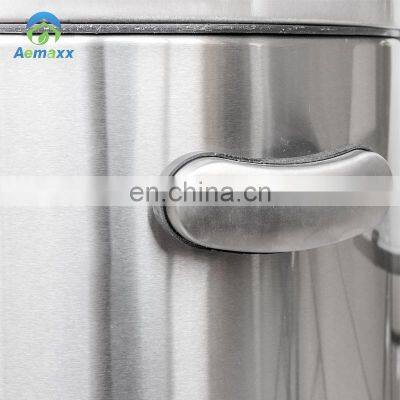 Прочная корзина для мусора на педали с специальным дизайном, удобная ручка, нержавеющая сталь с порошковой покраской 410, металлическая мусорная корзина для кухни photo-5