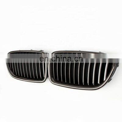 F10 F18 grill high quality carbon fiber single slat line front grill for BMW 5 series M5 2010-2017 M color mesh grill