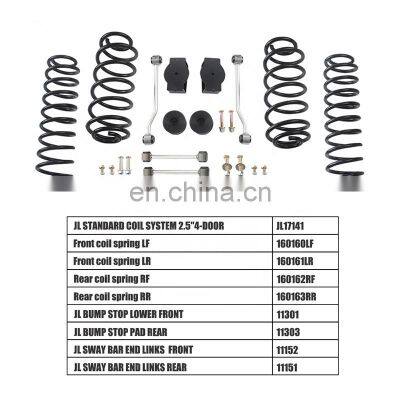 2.5 inches suspension kits for Jeep Wrangler JL 18+ Coil System Suspension Lift Kit 4x4 accessory maiker manufacturer