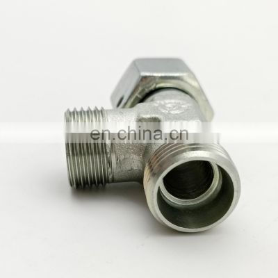 NPT BSP UNF Male thread stainless steel tee pipe fittings thread equal diameter tee joint