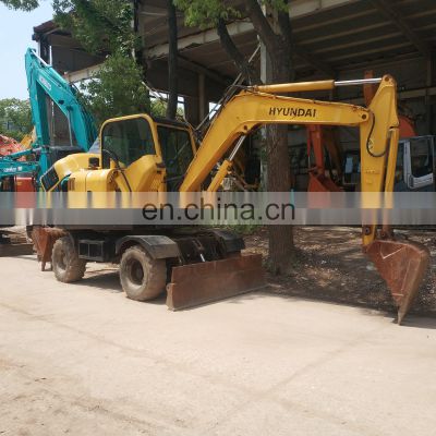 2015 Year hyundai R60W-7 Wheel Excavator For Sale