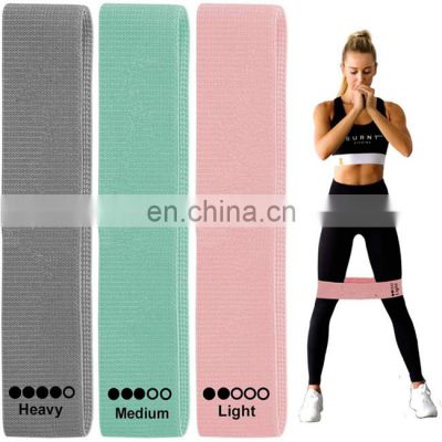 Fabric Exercise Bands Set Non-Slip Booty Bands, Hip Workouts, Pilates, Fitness and Strength