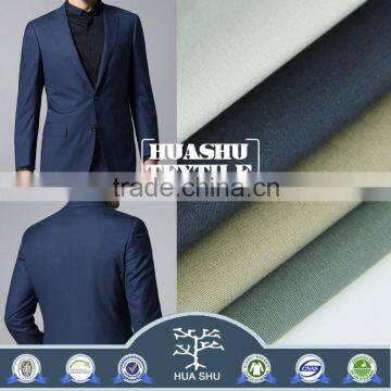 Good quality Hot Selling cotton spandex weave plain fabric for leisure suit