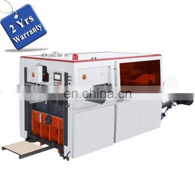 TMQ930 Automatic Roll Feed Juice Water Coffee Paper Cup Sleeve Fan Die Cutting and Creasing Machine