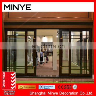 Aluminum Bifold Tempered Glass Sliding Bifold Folding Door With 5 Years Warranty photo-4