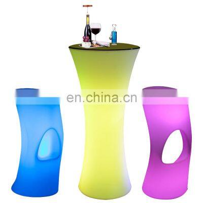 outdoor event night club lounge illuminated led plastic chair lighting bar furniture bar stool chair