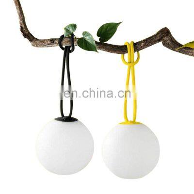 decorative sphere wireless cordless rechargeable led table lamp Solar Globe sphere Garden outdoor hanging pendant LED ball light