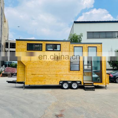 Luxury Fabricated Shipping Container Cafe Bar Trailer High Quality Prefab shop economical Mobile on Wheels