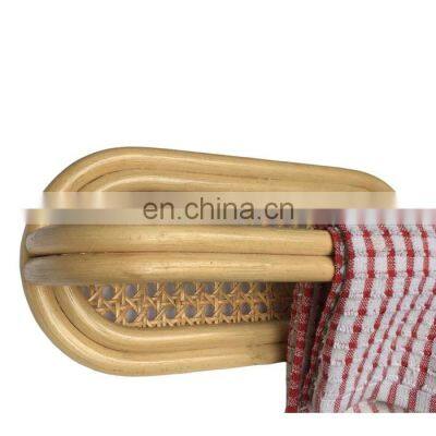 Hot Sale Decorative Rattan Towel Hanger, Natural Rattan Wall Hanging Kitchen Towel Bar Wholesale Vietnam Supplier
