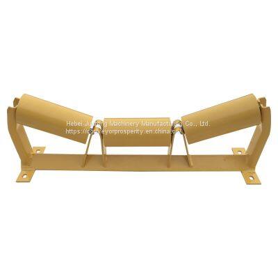 DIN Belt Conveyor Carbon Steel Troughing Roller for Gypsum photo-2