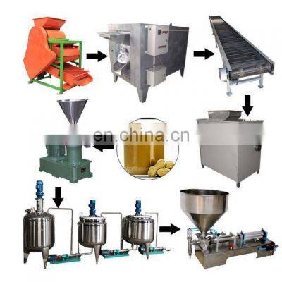 Hot Sale Automatic Continuous Groundnut Peanut Butter Making Machine Hummus Sauce Sesame Tahini Production Line