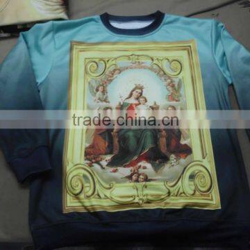 New Style Sublimation Sweatshirts With Side Golden Zipper With Leather Sleeves photo-6