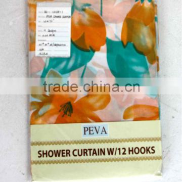 1PC China Supplier New Design PEVA Plain Shower Curtain