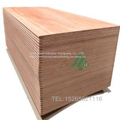 60kgs High strength Apitong Plywood Container Flooring with chamfer 28*1160*2400 28mm