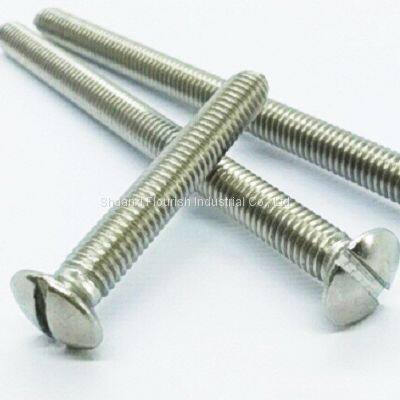 Customizable Slotted Raised Countersunk Head Screw DIN 964 M2 M3 M4 M5 M6 M8