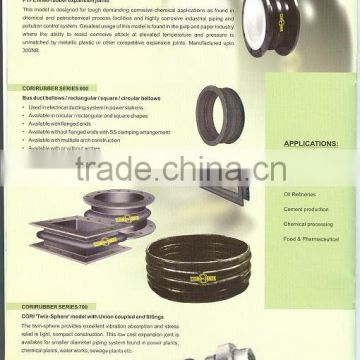 Double sphere flange rubber expansion joints