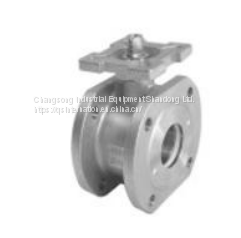 Thin pad ball valve