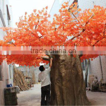 2014 factory direct wholesale artificial maple tree with red leaves/red maple tree