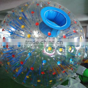 1.0mm TPU/PVC high quality colorful inflatable zorb ball for land and water